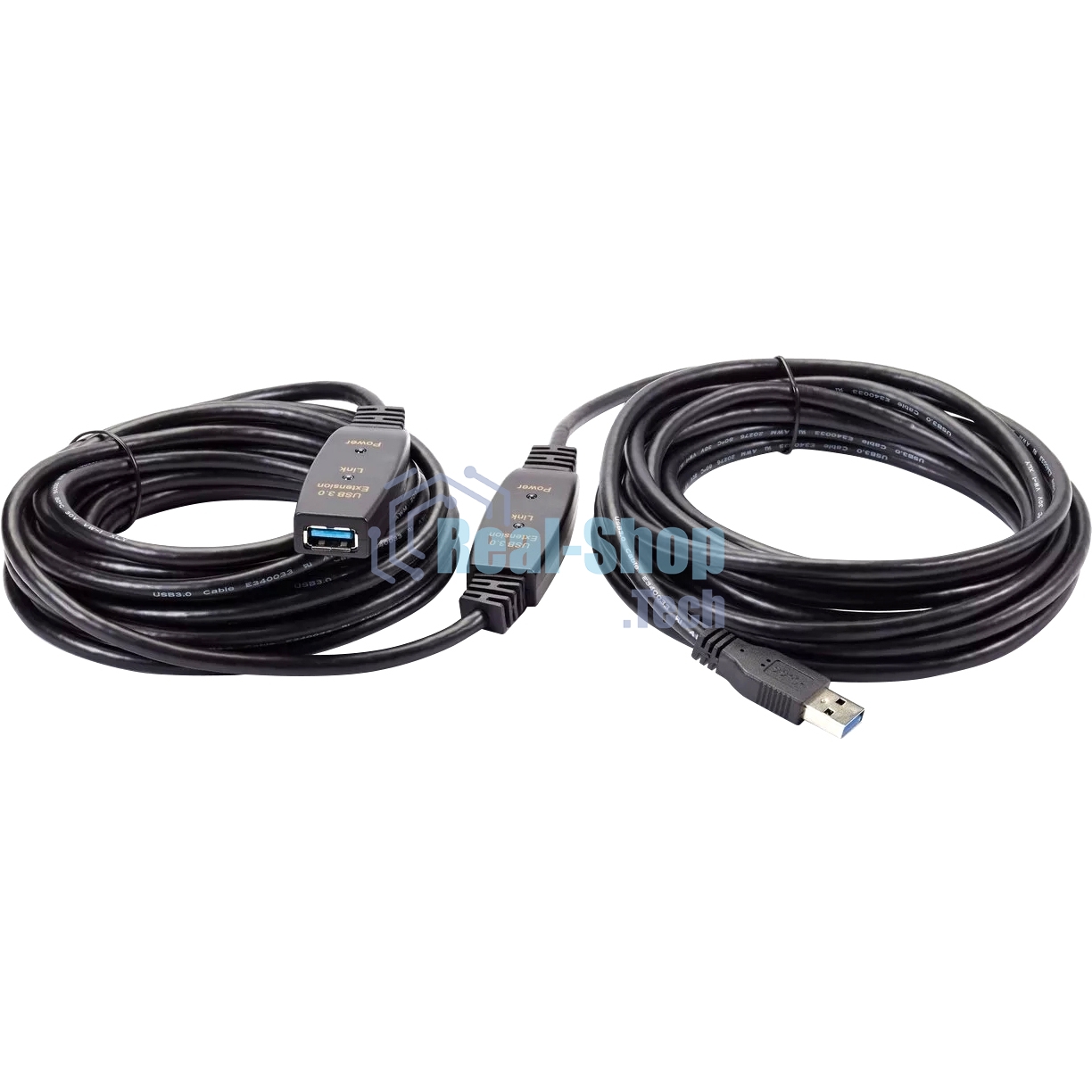 Кабель-адаптер USB3.0-repeater Aopen, удлинительный активный Am-->Af 10м