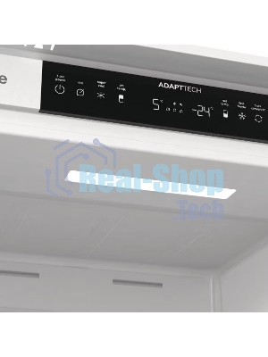 Встраиваемый холодильник Gorenje NRKI517142, полезный объем 243 л, электронное управление, цифровой дисплей, автоматическое размораживание No Frost, быстрое замораживание, интенсивное охлаждение, зона свежести с контролем влажности, слайдерное крепление, энергоэффективность А+