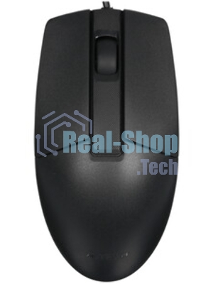Мышь проводная A4Tech OP-335S черный, 1200 dpi, USB, кнопки - 3
