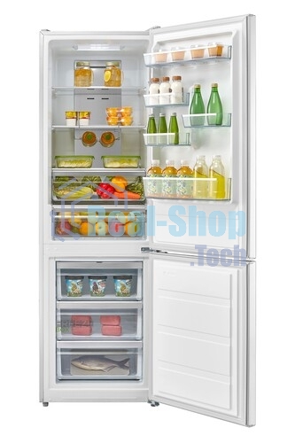Холодильник Midea MDRB519MGE01ID белый двухкамерный 263/123л морозилка снизу, No Frost