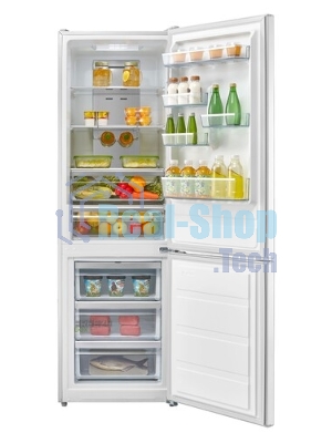 Холодильник Midea MDRB519MGE01ID белый двухкамерный 263/123л морозилка снизу, No Frost