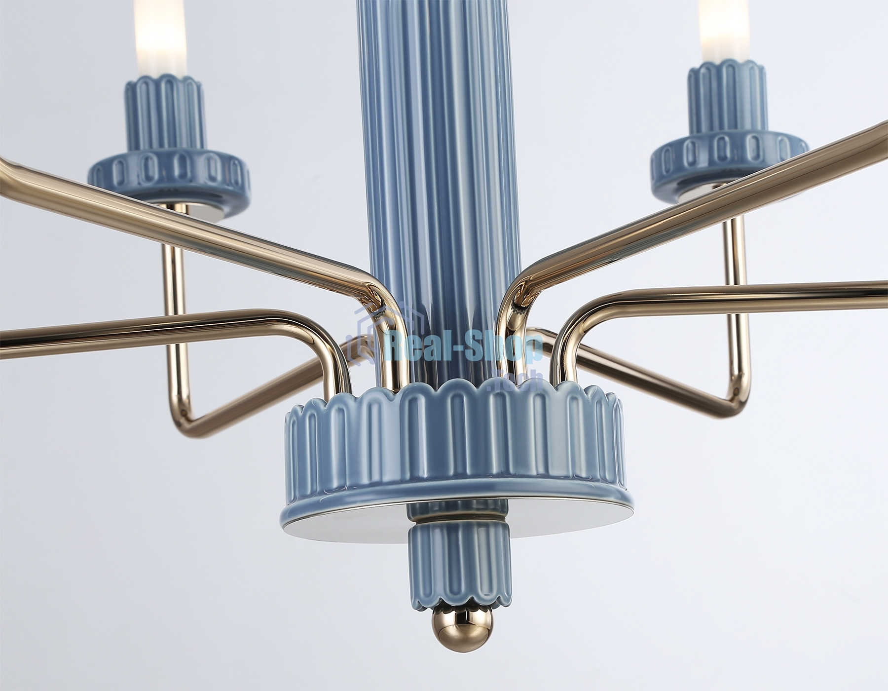 Люстра Ambrella light LH53124/6 GD/WH/GB золото/белый/серо-синий 10W 3000K D660*1120