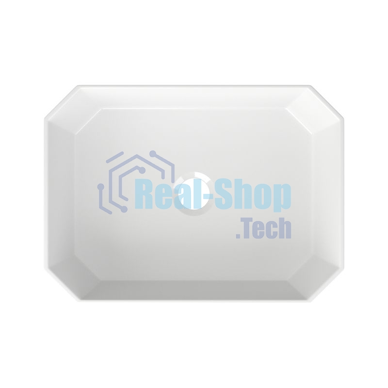 Раковина накладная на столешницу BAU Hotel прямоугольная 51х37, белая, смеситель для раковины высокий Hotel Still, нержавеющая сталь