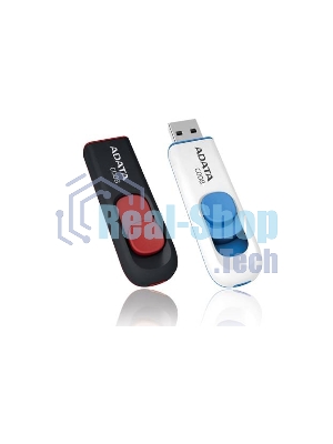 Флешка USB ADATA С008 (AC008-64G-RWE), 64Gb, USB 2.0, R/W 15/5, белый/синий