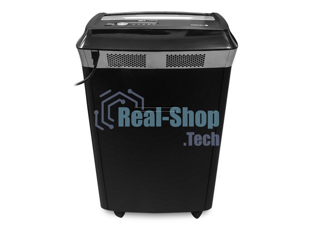 Шредер ГЕЛЕОС УМ35-4 (DIN P-4) фрагмент 3,9x30мм, 26 листов (70гр./м²), 35 литров, Уничт.скобы,скрепки,пл.карты,CD. TouchGuard.JamFree.ECO