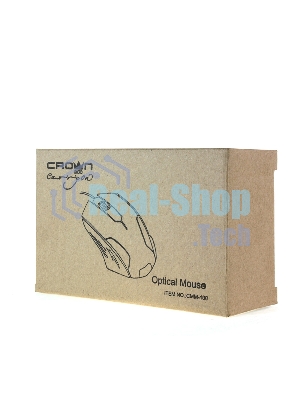 Мышь проводная Crown CMM-100 черный, 1000 dpi, USB, кнопки - 3