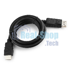 Кабель DisplayPort-HDMI Gembird/Cablexpert 1м, 20M/19M, черный, экран, пакет(CC-DP-HDMI-1M)