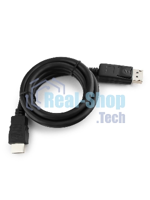 Кабель DisplayPort-HDMI Gembird/Cablexpert 1м, 20M/19M, черный, экран, пакет(CC-DP-HDMI-1M)