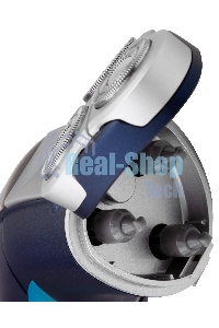 Электробритва роторная Starwind SSH 1525 реж.эл.:3 питан.:аккум. голубой/черный