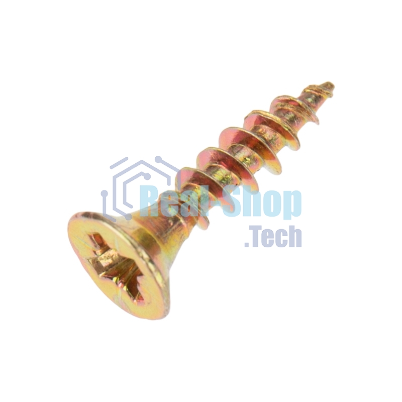 Саморез универсальный Kranz 3.5х16, желтый цинк, короб (200 шт./уп.)