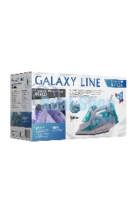 Утюг Galaxy Line GL 6127, бирюзовый, паровой, 2200 Вт, постоянный пар 50 г/мин, паровой удар 170 г/мин, функции: самоочистка, антикапля, антинакипь, функция увлажнения, вертикальное отпаривание, защита от перегрева, индикатор нагрева, керамическое покрыти