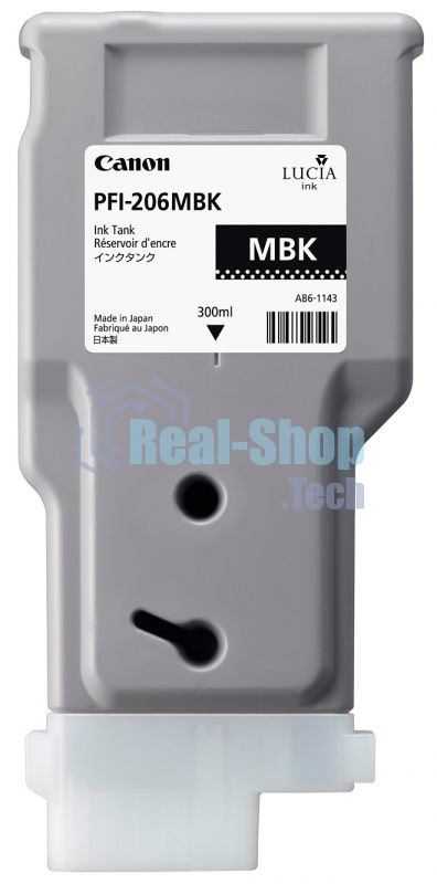 Картридж струйный PFI-206MBk (5302B001), для Canon iPF6400/6450, Черный Матовый, 300ml