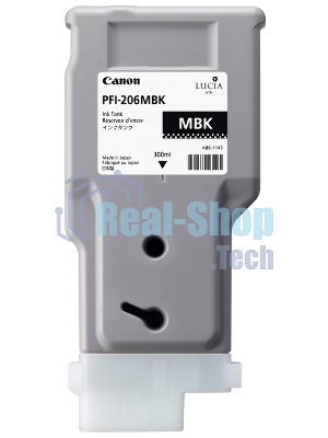 Картридж струйный PFI-206MBk (5302B001), для Canon iPF6400/6450, Черный Матовый, 300ml