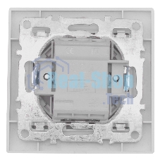 Выключатель 2-клавишный СП с индикатором,10А, белый EKF Basic Минск