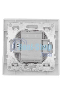 Выключатель 2-клавишный СП с индикатором,10А, белый EKF Basic Минск