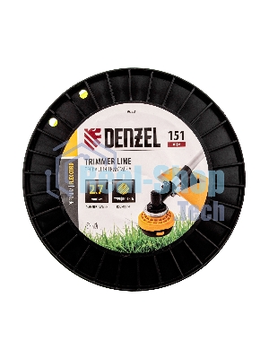 Леска для триммера Denzel круглая, 2,7мм х 151м, на DIN катушке FLEX CORD