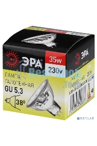 Лампа галогенная ЭРА GU5.3-JCDR (MR16) -35W-230V-Cl(10/200/6000)
