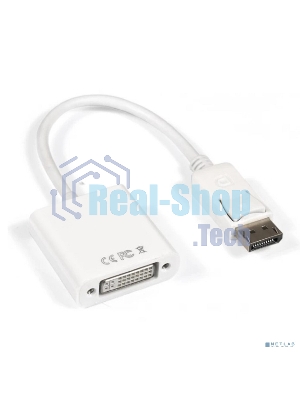 Кабель-переходник DisplayPort-DVI-D ExeGate EX-A-DPM-DVIF-0.15 (20M/29F, 0,15м, позолоченные контакты)