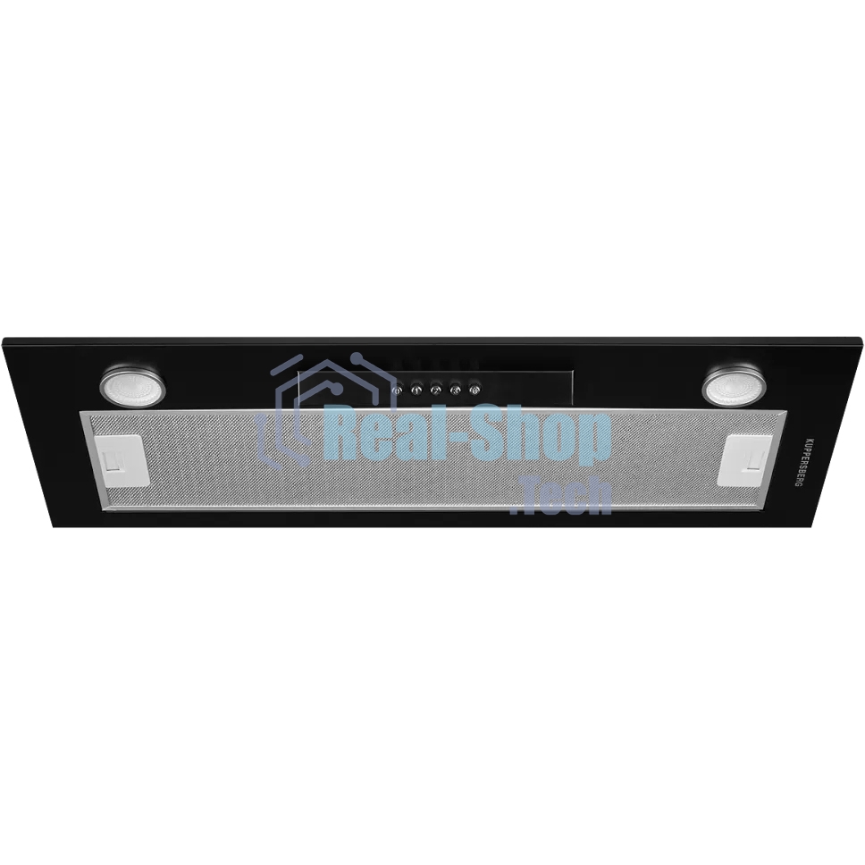 Вытяжка встраиваемая Kuppersberg Inlinea 70 BX черный/нержавеющая сталь, 70 см, 1300 куб. м/ч, 41 дБ