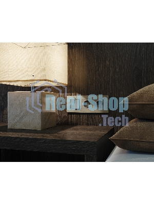 Комплект механизма 2-кл проходного выключателя с подсветкой 10000K ALFA Серо-бежевый матовый QUANT (AP3640, VM120, G29B) MA364040