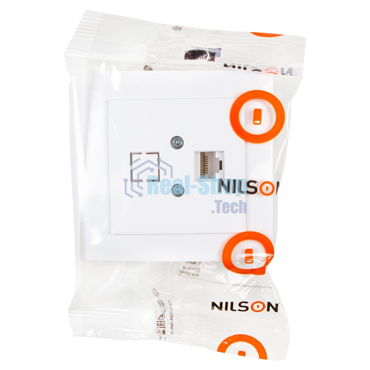 Nilson Роз. компьютерная 1-местн. СУ, (RJ45 CAT5), ТУРАН (TOURAN), белый (24111044)
