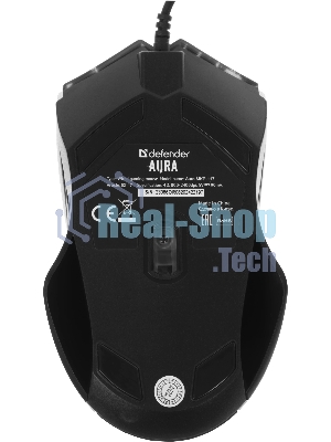Комплект клавиатура+мышь Defender Aura MKP-117 проводной, USB, 2400 DPI, черный