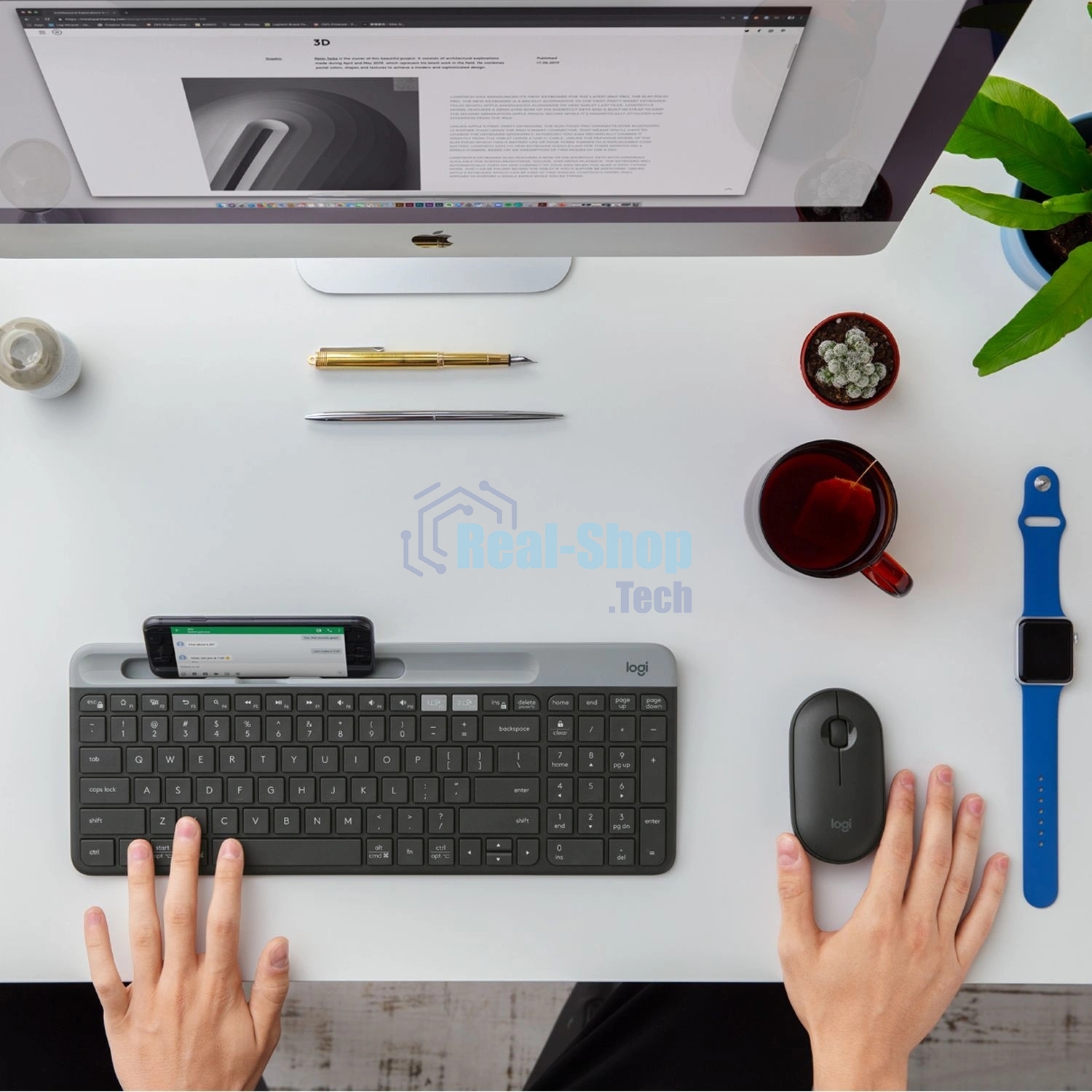 Клавиатура беспроводная Logitech K580 (920-009208) черный