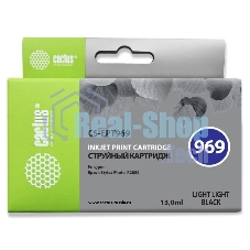 Картридж струйный Cactus CS-EPT969 светло-серый (13 мл) для Epson Stylus Photo R2880