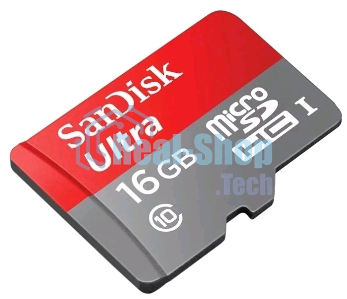 Флеш карта Sandisk Ultra microSDHC 16Gb 80Mb/s Class 10