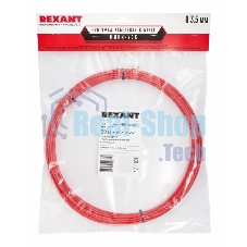 Протяжка кабельная Rexant (мини УЗК в бухте), стеклопруток, d=3,5мм, 20м красная