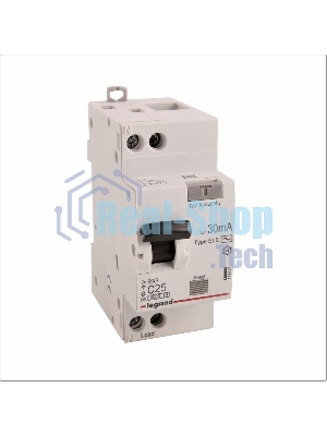 Выключатель автоматический дифференциального тока Legrand 419401 RX3 АВДТ 30мА 25А 1П+Н AC