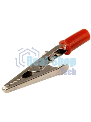 Зажим крокодил Rexant, длина 53 мм, ток 15A, 2 шт., пакет БОПП