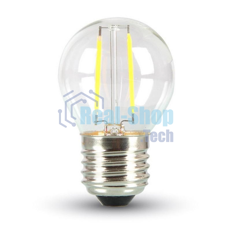 Ретро-лампа Neon-night Filament G45 E27, 2W, 230 В, теплый белый 3000 K