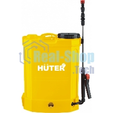 Опрыскиватель аккумуляторный Huter SP-12AC, аккумуляторный, ранцевый, 12л, желтый/черный