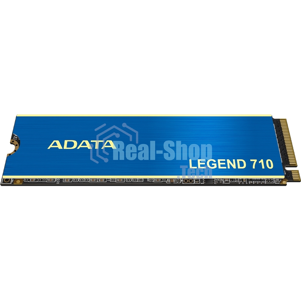 Накопитель SSD ADATA LEGEND 710, 512Gb, PCIe 3.0 x4, M.2 2280, NVMe, R/W 2400/1600, с радиатором