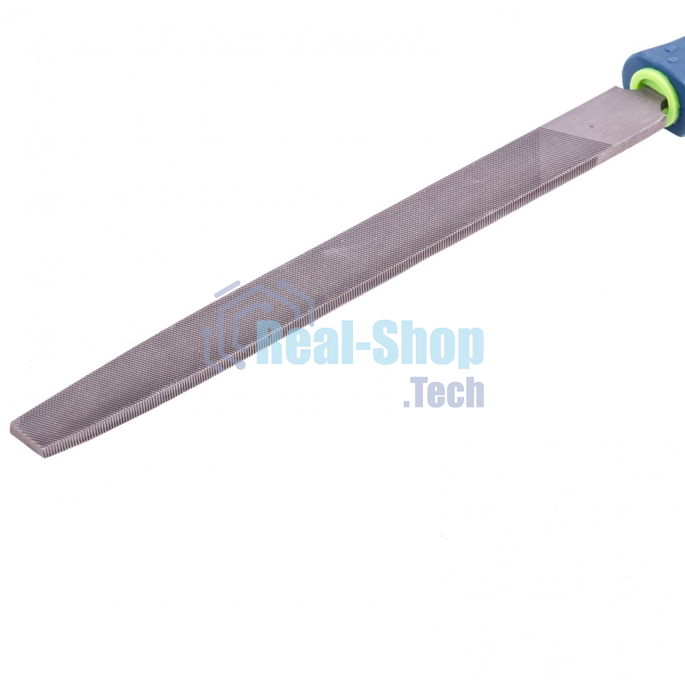 Напильник Сибртех, 200 мм, плоский, двухкомпонентная рукоятка, №2