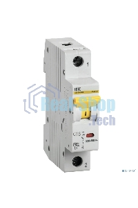 Выключатель автоматический однополюсный ВА47-60M 1Р 16А 6кА С MVA31-1-016-C IEK