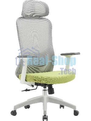 Кресло Cactus CS-GMC515-GYGN серый, сетка, подголовник