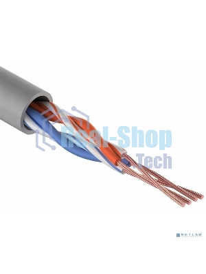 Кабель витая пара Rexant UTP 2PR 24AWG, cat.5e, STRANDED (бухта 305 м)