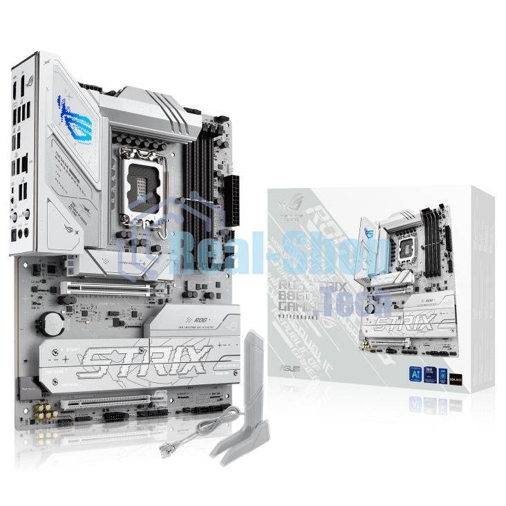 Материнская плата ASUS ROG STRIX B860-A GAMING WIFI, LGA1851, Intel B860, 4xDDR5, 4xSATA, 4xM.2, 2xPCIe 5.0 x16, 1xDP, 1xHDMI, 1x2.5Gb LAN, Wi-Fi, Bluetooth, 4xUSB 2.0, 2xUSB 3.2 Gen 1, 3xUSB 3.2 Gen 2, 1xUSB 4, 2xUSB-C, 3x3.5 мм, 7.1, ATX