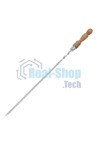 Набор шампуров плоских Palisad 650 мм, с деревянной рукояткой, в чехле, 6 шт., Camping