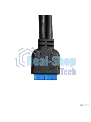 Планка портов в корпус Type-C ExeGate BrctUSB3-1C (USB 3.2 Gen1 20pin (IDC 20pin F) --> USB 3.2 Gen1 Type-Cf, кабель 30 см)