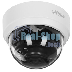 Уличная купольная HDCVI-видеокамера DAHUA DH-HAC-D1A51P-U-IL-0280B-S3 5Мп; CMOS; объектив 2.8мм; ИК 25м, Led 20м; корпус: пластик