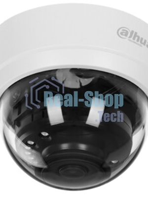 Уличная купольная HDCVI-видеокамера DAHUA DH-HAC-D1A51P-U-IL-0280B-S3 5Мп; CMOS; объектив 2.8мм; ИК 25м, Led 20м; корпус: пластик
