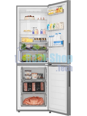 Холодильник Haier CEF530CSRG серебристый двухкамерный 207/91л морозилка снизу, No Frost