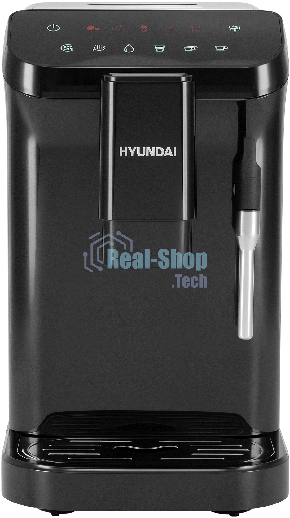 Кофемашина автоматическая Hyundai HAM-4001 черный, исп. кофе - молотый, 1.5 л, 1350 Вт, 20 Бар