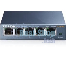 Коммутатор TP-Link SOHO TL-SG105 5-port Desktop Gigabit Switch, 5 10/100/1000M RJ45 ports, metal case