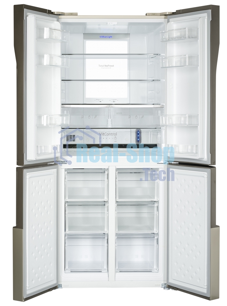 Холодильник Hansa FY418.3DFXC нержавеющая сталь двухкамерный 274/144л морозилка снизу