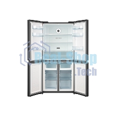 Холодильник Centek CT-1756 Black Glass Total NF черный двухкамерный 289/153л морозилка сбоку, No Frost