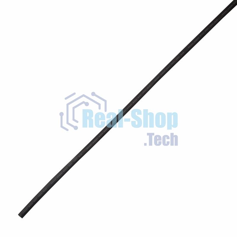 Термоусаживаемая трубка клеевая Rexant 12,0/3,0 мм, (4:1) черная, упаковка 10 шт. по 1 м